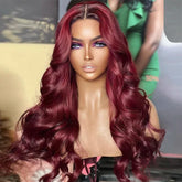 Perruque Brésilienne Body Wave HD Lace  Burgundy – #99J